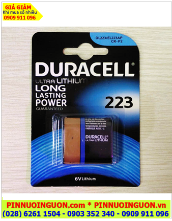 Pin máy ảnh Pin 6v Lithium Duracell CR-P2 DL233 EL223AP chính hãng (Loại vỉ 1viên)